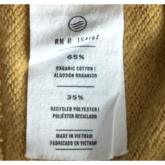 United by Blue Women's Logo Waves Curry Soft Organic Sweatshirt Size Medium NEW! - Picture 8 of 10